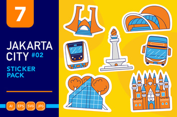 Jakarta City #02 Sticker Pack