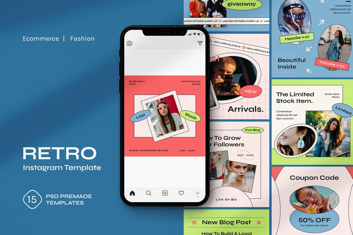Retro Instagram Template