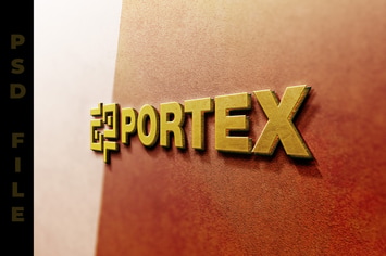 Perspective Gold Mockup Logo
