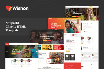 Wishon - Non Profit Charity HTML Template