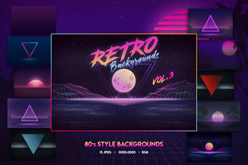 80s Retro Backgrounds vol.3