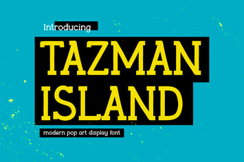 Modern Slab Font - Tazman Island