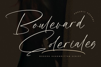Boulevard Goleriales Modern Handwritten Font