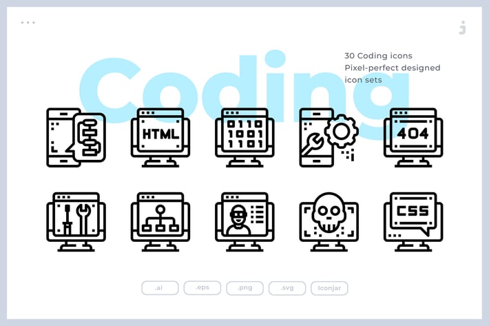 30 Coding Icons