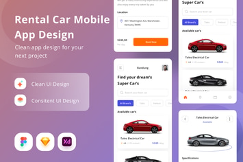 Rental Car Mobile App Design