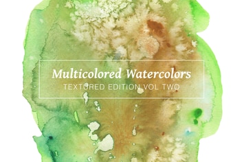 Multicolored Textured Watercolors Vol. 2