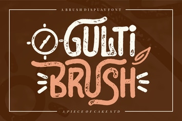 Gulti Brush - A Display Font