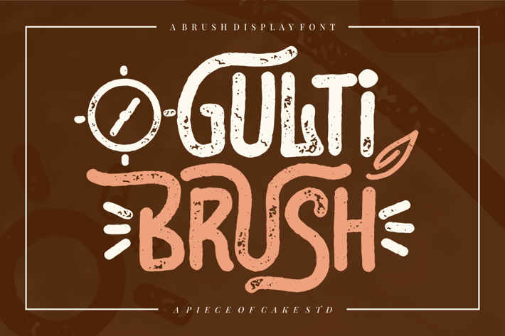 Gulti Brush - A Display Font
