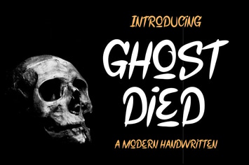 GHOST DIED FONT