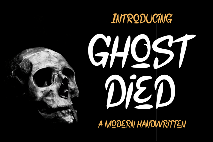 GHOST DIED FONT