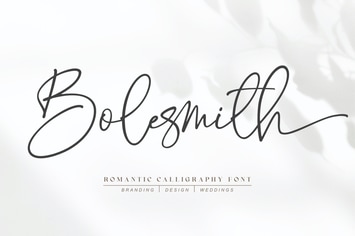 Bolesmith | Romantic Calligraphy Font
