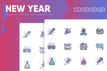 New Year Icon Pack