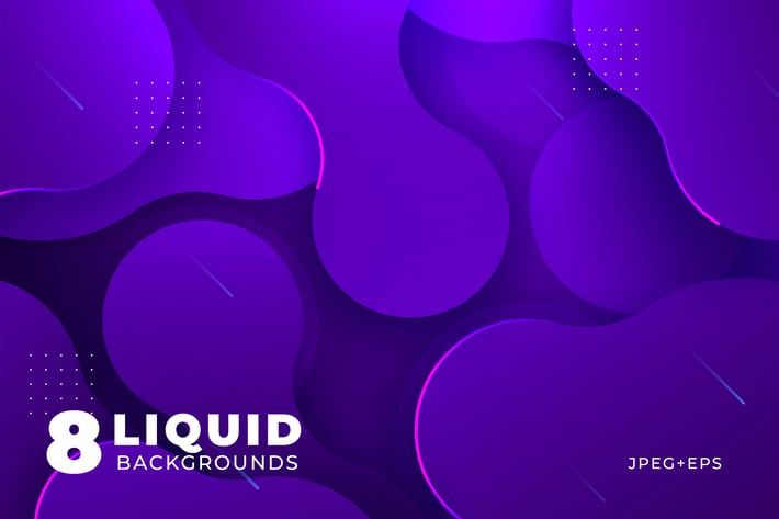 Modern Abstract Liquid Backgrounds