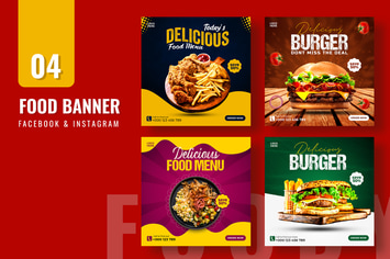 Food Promo Banner Template