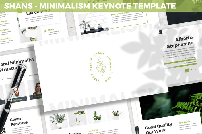 Shans  - Minimalism Keynote Template