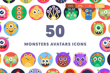 Monsters Avatars Icons