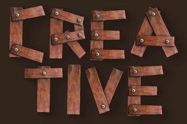 Wooden Planks - 3D Color SVG Font