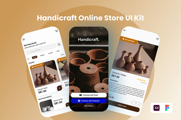 Handicraft Online Store UI Kit