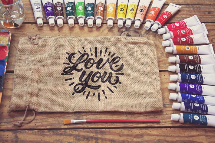 Bag Sack Paint Scene