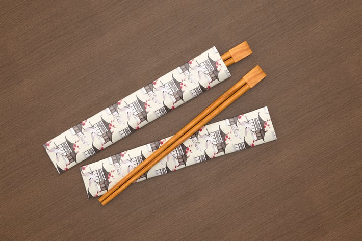 Asian Chopstick Mockup
