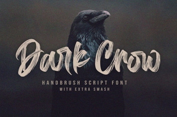 Dark Crow - Strong Brush Font