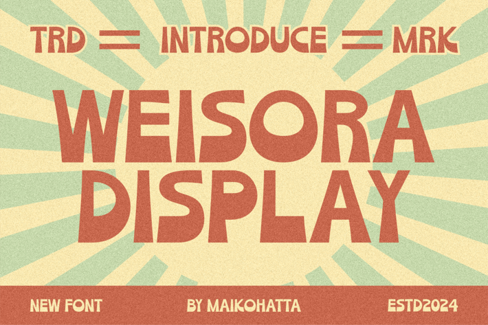 Weisora - Retro Display Font