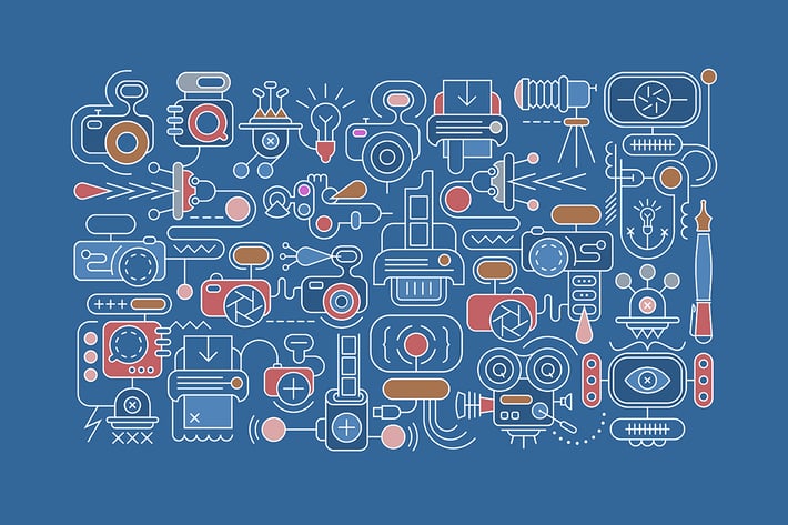Photography equipment vector banner design