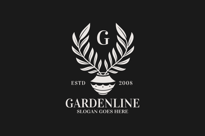 Hand Drawn Luxury Botanical Logo Template