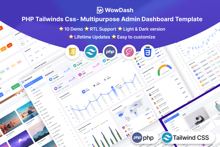 WowDash - PHP Tailwinds Css - Multipurpose Admin 