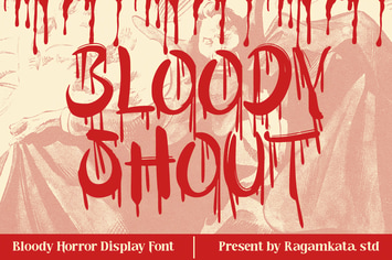Bloody Shout - Creepy Horror Font