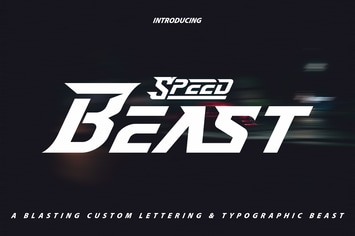 SpeedBeast | Custom Lettering & Typhographic Font