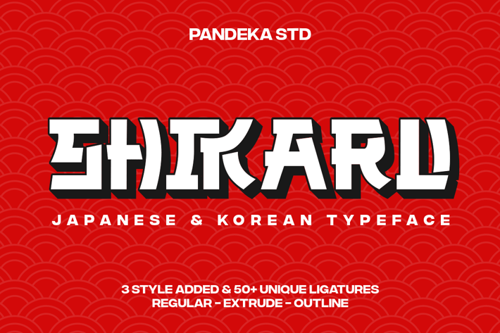 Shikaru - Modern Japanese and Korea Font