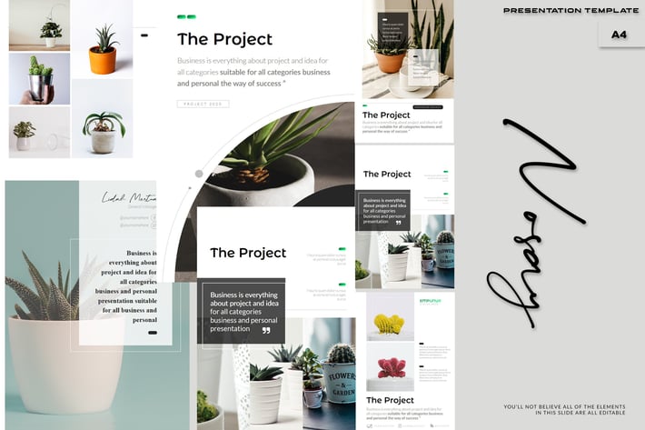 Nosay - A4 Powerpoint Template