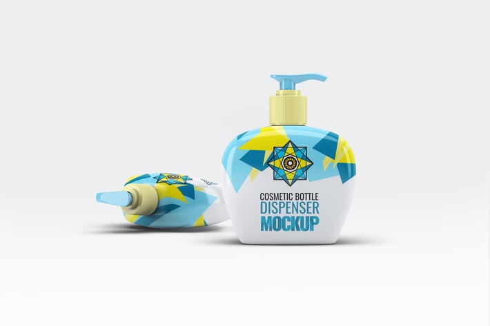 Cosmetic Bottle Dispenser Mock-Up V.2
