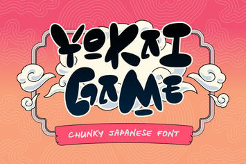 Yokai Game - Chunky Japanese Style Font