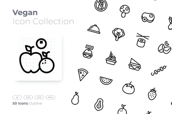 Vegan Outline Icon