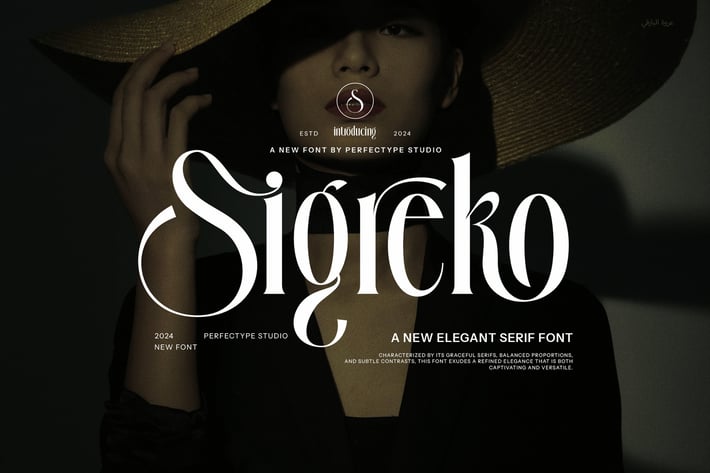Sigreko Elegant Ligature Serif Font