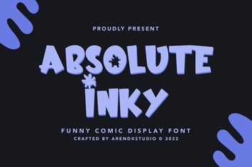 Absolute Inky - Funny Comic Display Font