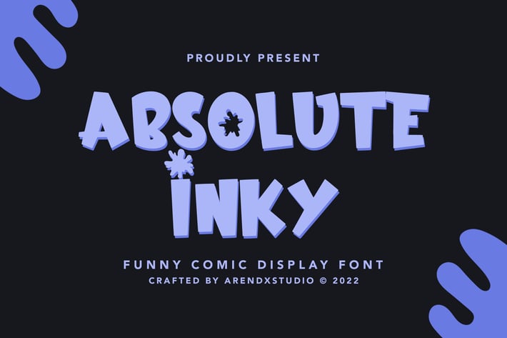 Absolute Inky - Funny Comic Display Font