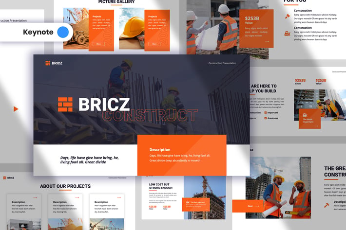 Bricz - Construction Keynote Template
