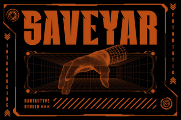 Saveyar A Futuristic Font