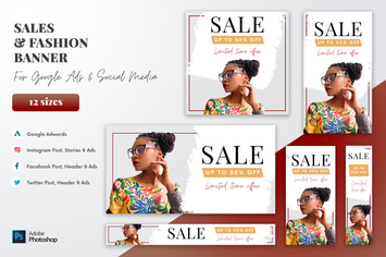 African American Fashion Google Ad Web Banner Post