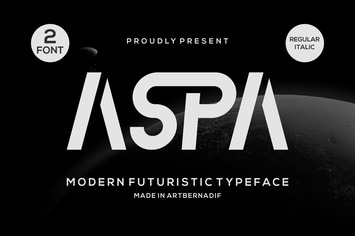 Aspa - Modern Futuristic Typeface Font