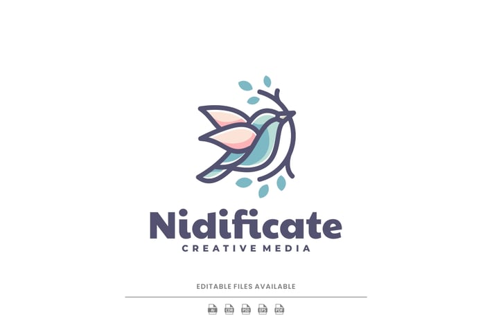 Bird Color Mascot Logo