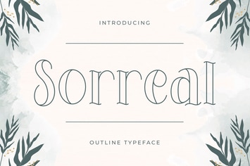 Sorreal – Outline Typeface