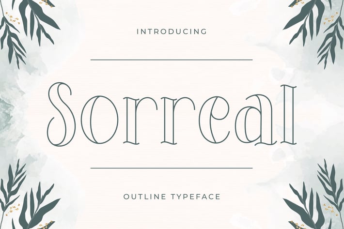 Sorreal – Outline Typeface