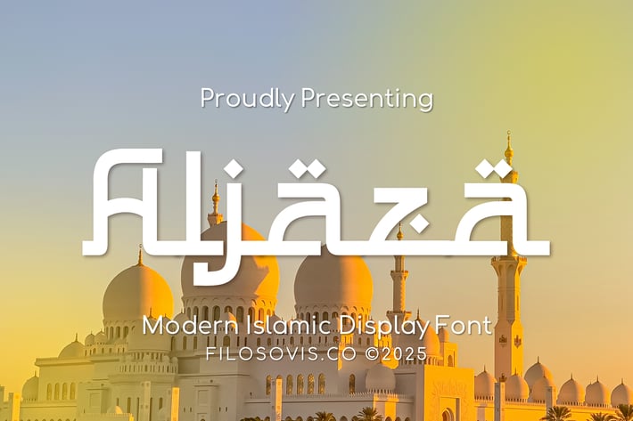 Aljaza | Modern Islamic Display Font