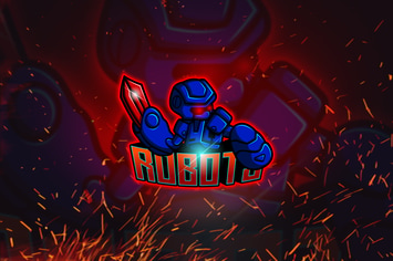 Blue Robot - Esport & Mascot Logo Template