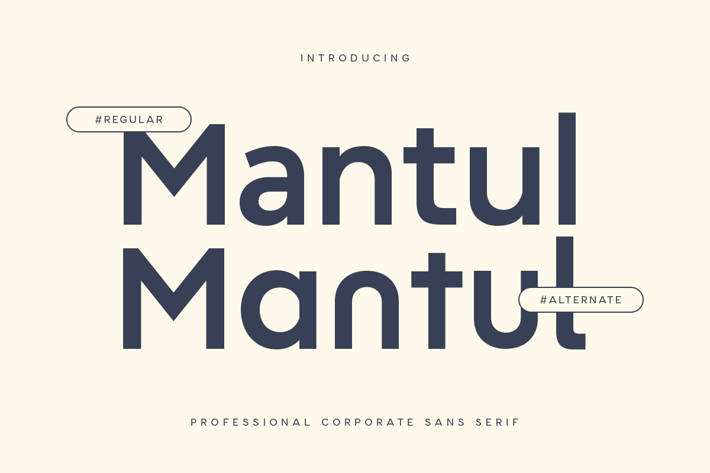 Mantul - Professional Corporate Sans Serif