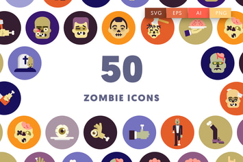 Halloween Zombie Icons